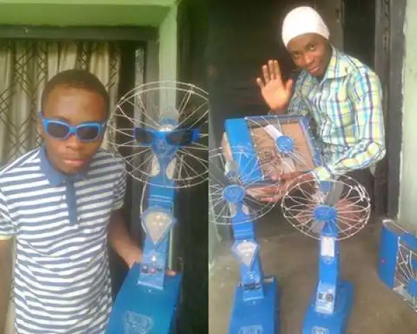 Incredible! 13-year-old Nigerian Boy Builds Fan That Lasts Up to 19Hours Without Electricity (Photos)
